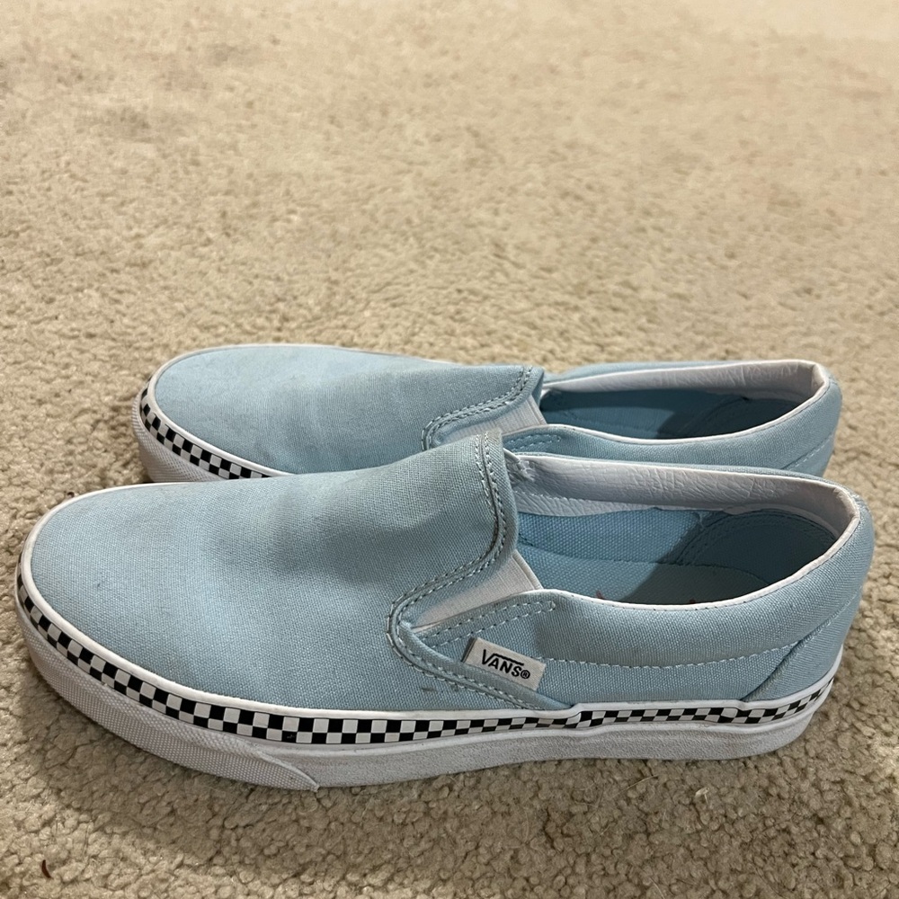 Vans Kids Slip-On Shoes - Light Blue